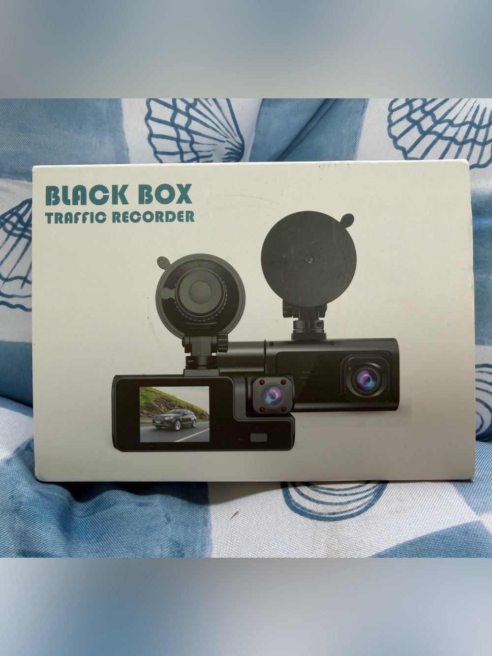 3-Channel Black Box Dash Cam with Rear Camera